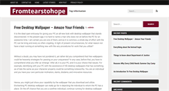 Desktop Screenshot of fromtearstohope.org