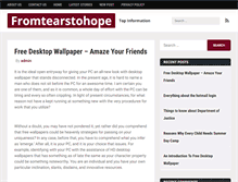 Tablet Screenshot of fromtearstohope.org
